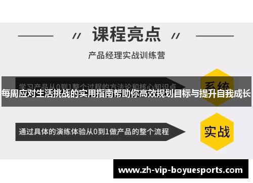 每周应对生活挑战的实用指南帮助你高效规划目标与提升自我成长
