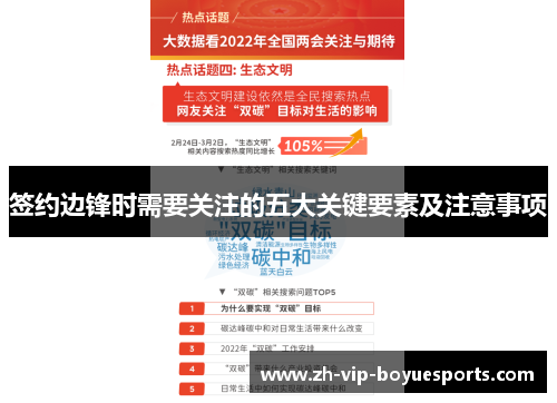 签约边锋时需要关注的五大关键要素及注意事项